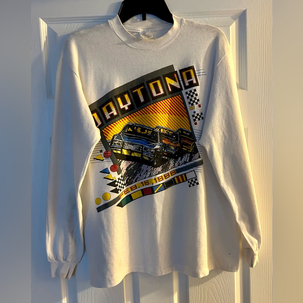 Vintage Nascar 1986 Daytona 500 Event Shirt Size Large